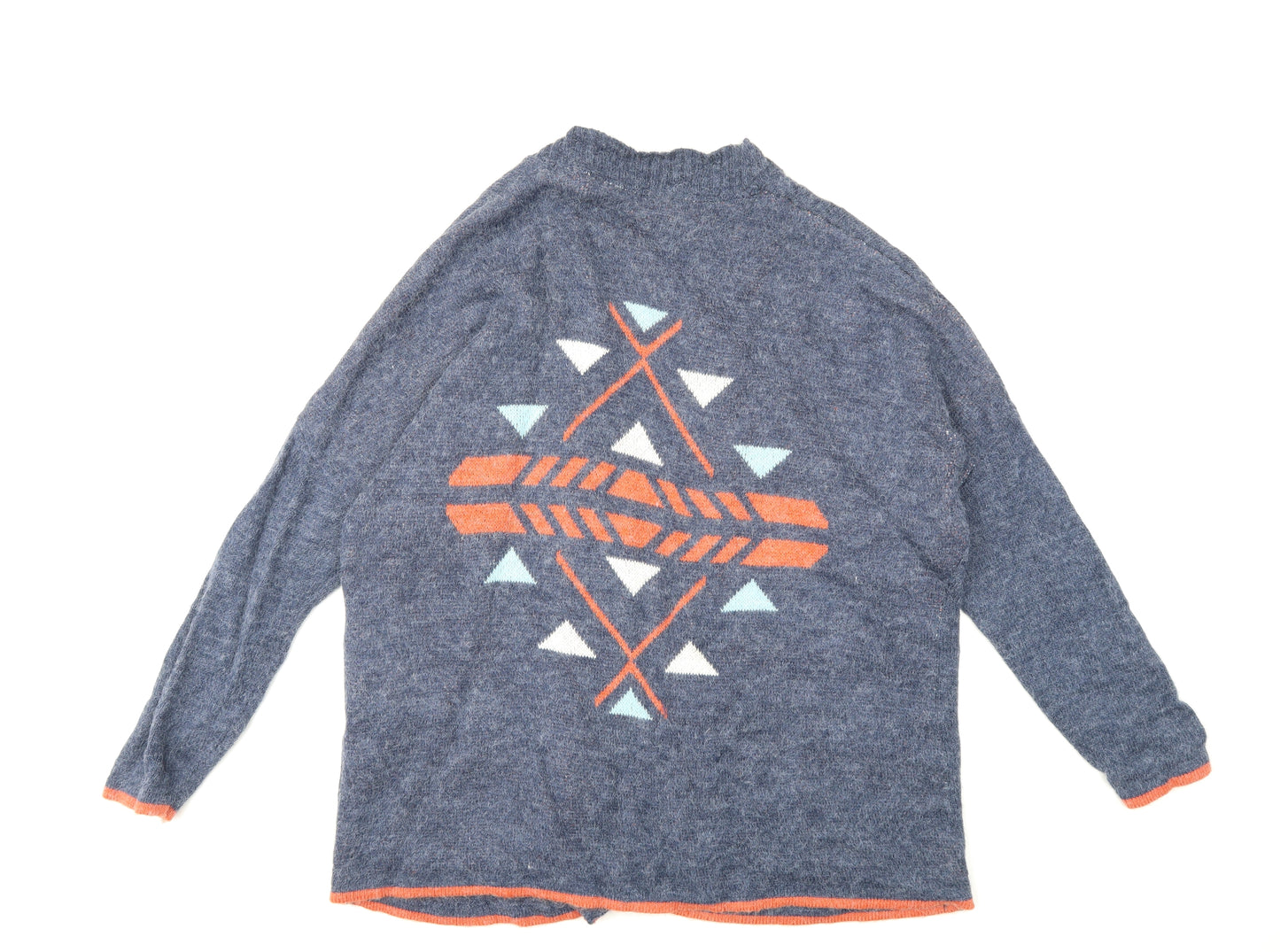 Passenger Womens Blue  Knit Cardigan Jumper Size M