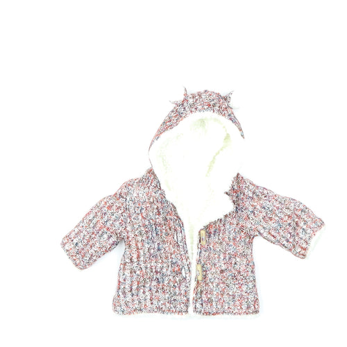 Nutmeg Baby Red  Knit Cardigan Jumper Size 0-3 Months