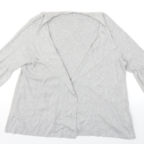 Preworn Womens Grey  Knit Cardigan Jumper Size 18