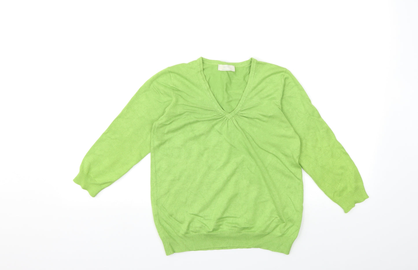 Marks and Spencer Womens Green  Knit Pullover Jumper Size 12