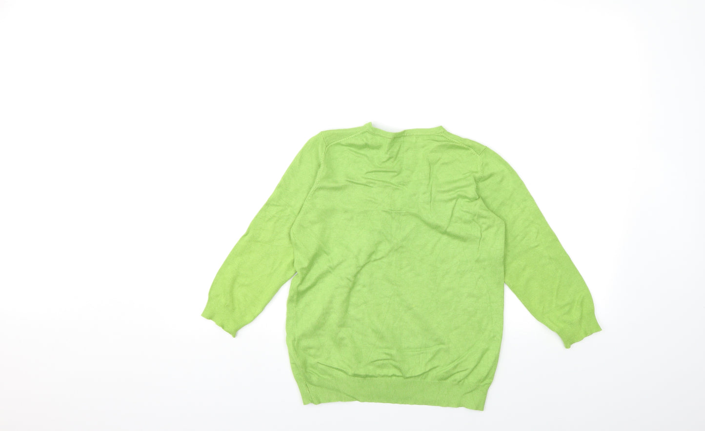 Marks and Spencer Womens Green  Knit Pullover Jumper Size 12
