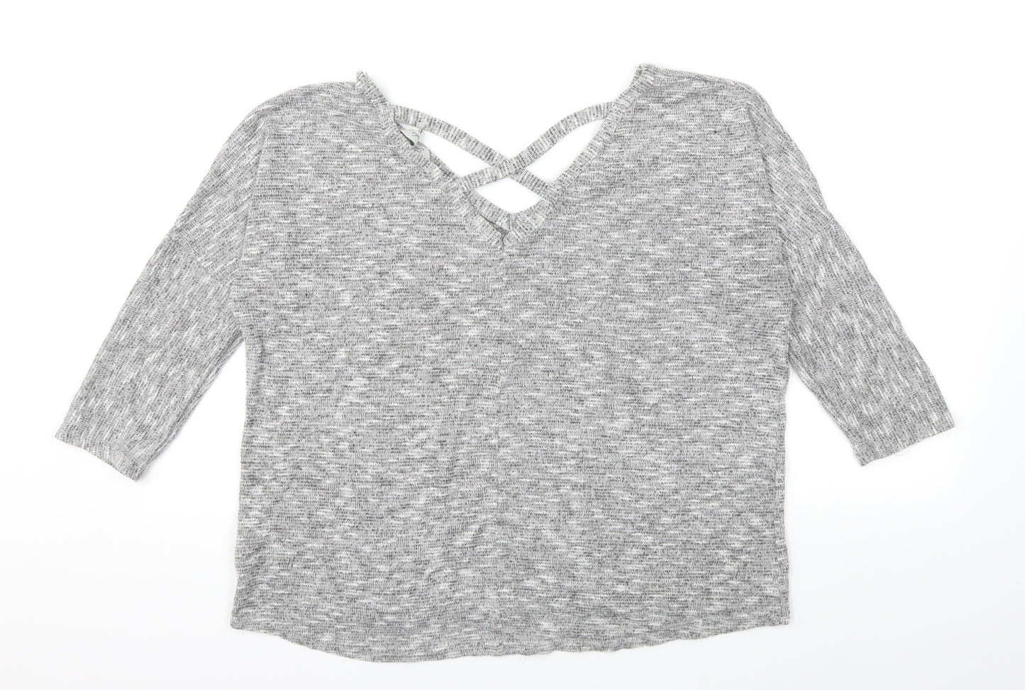 Peacocks Womens Grey   Pullover Jumper Size 14