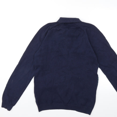 NEXT Mens Blue  Knit Cardigan Jumper Size M