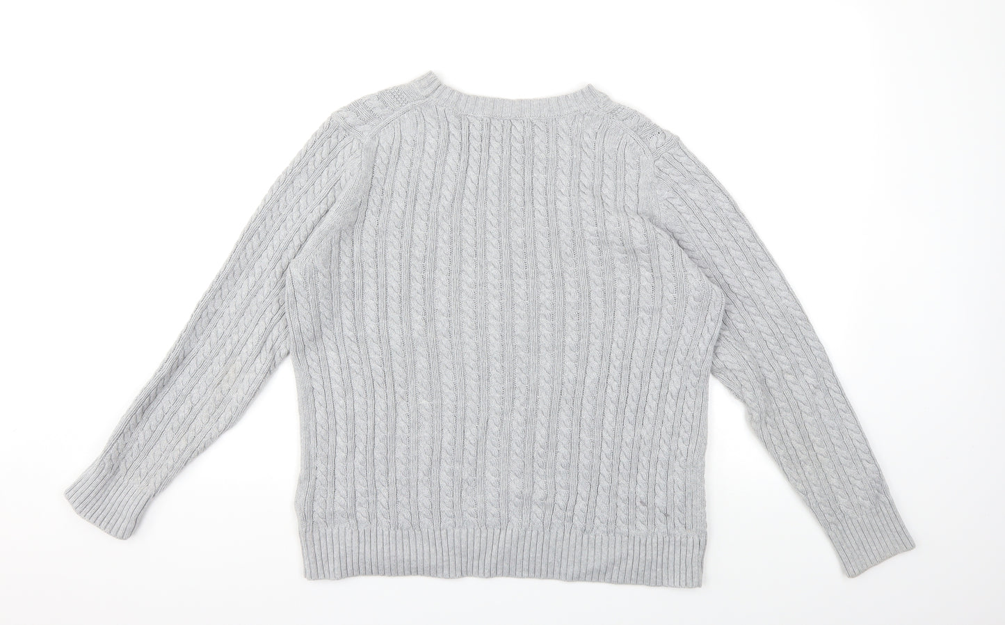 Amazon Essentials Womens Grey  Knit Pullover Jumper Size L