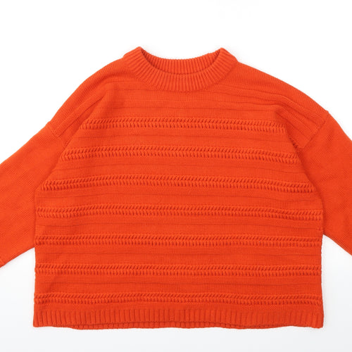 George Womens Red  Knit Pullover Jumper Size L