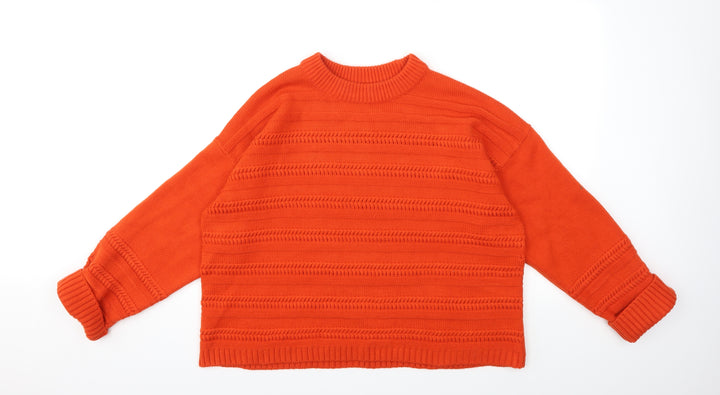 George Womens Red  Knit Pullover Jumper Size L