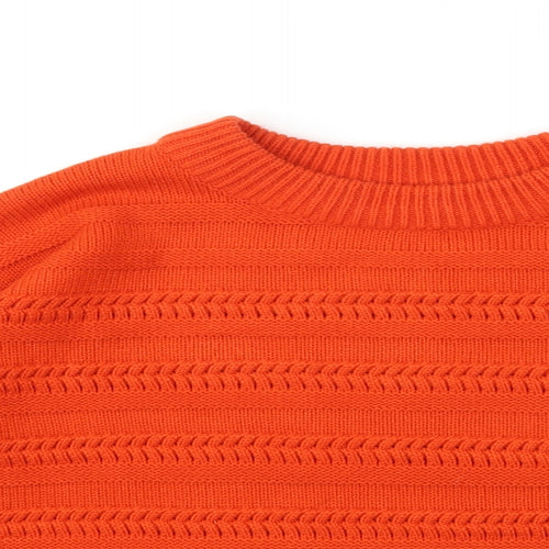 George Womens Red  Knit Pullover Jumper Size L