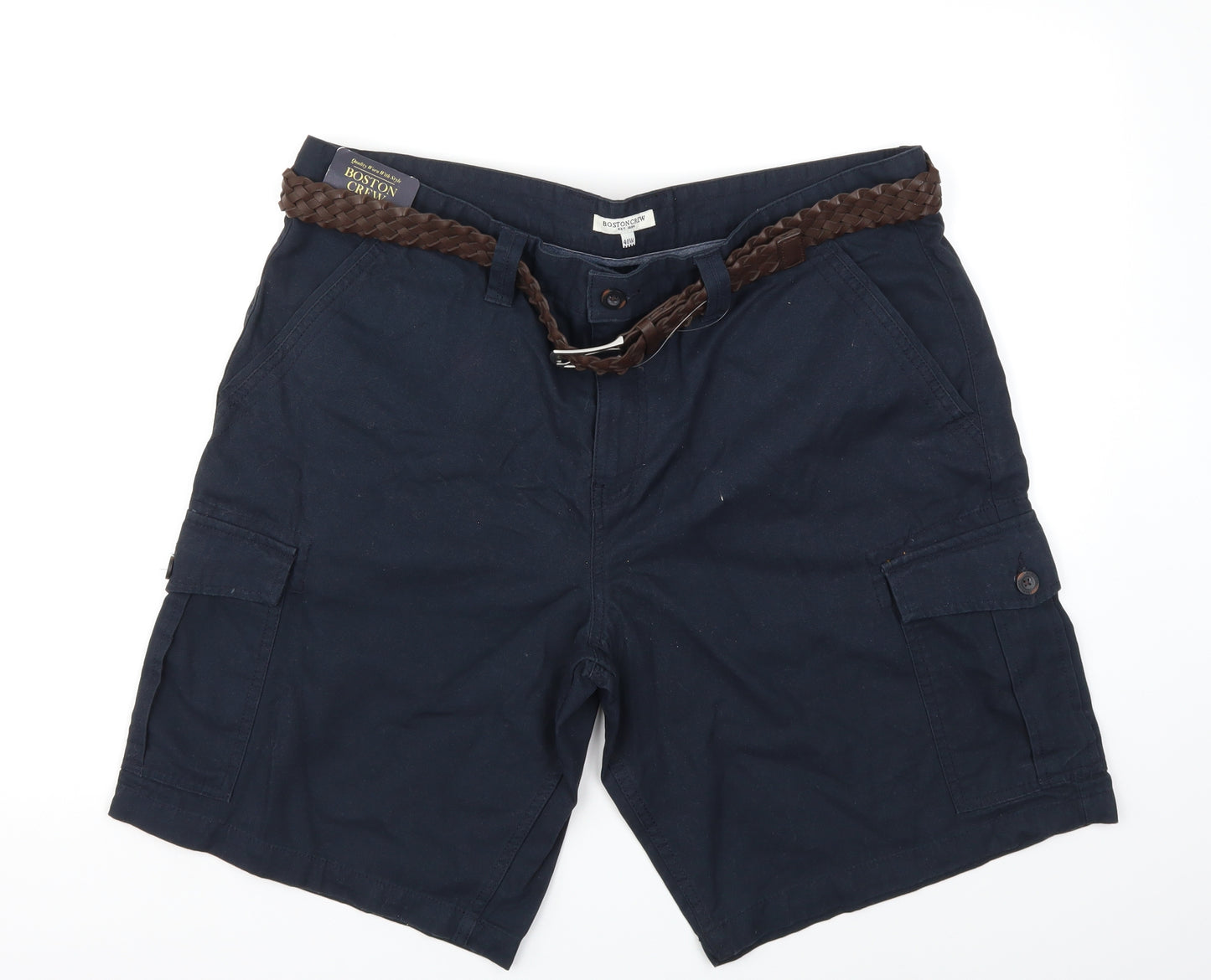 Boston crew Mens Blue   Chino Shorts Size 40 in