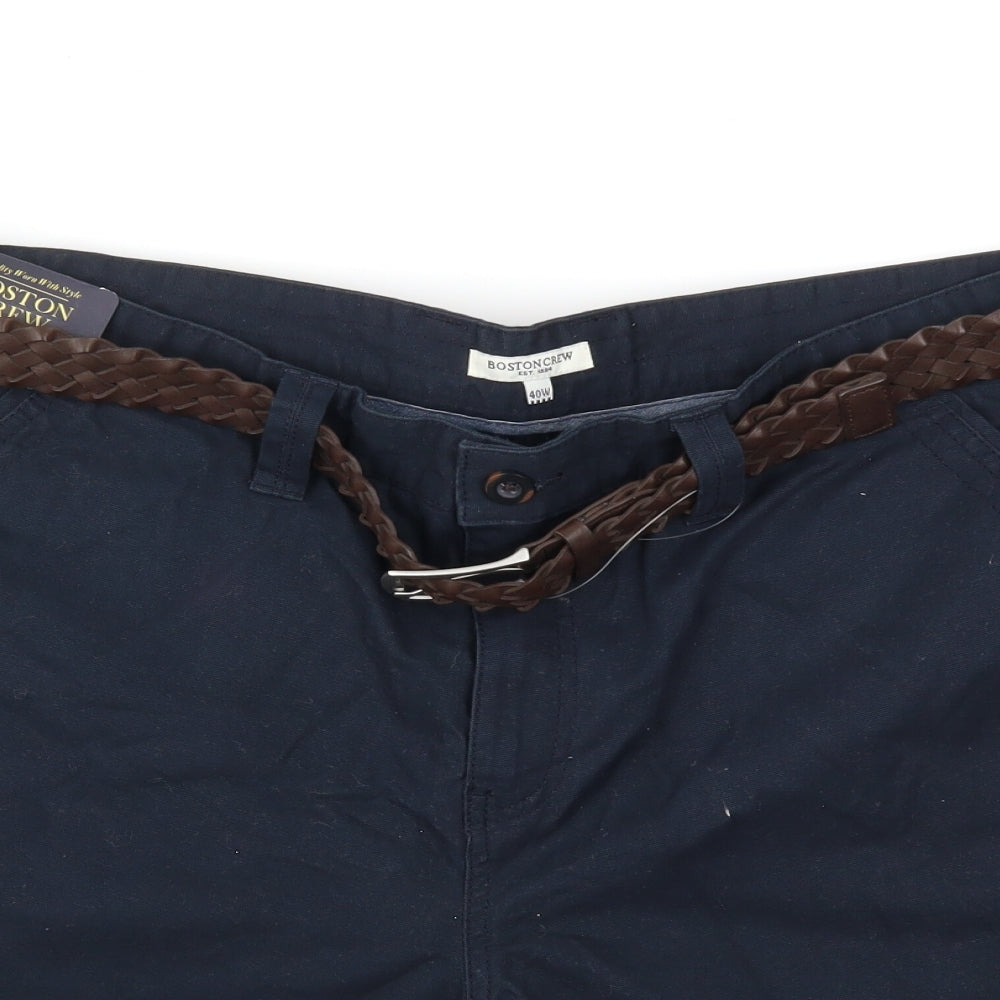 Boston crew Mens Blue   Chino Shorts Size 40 in