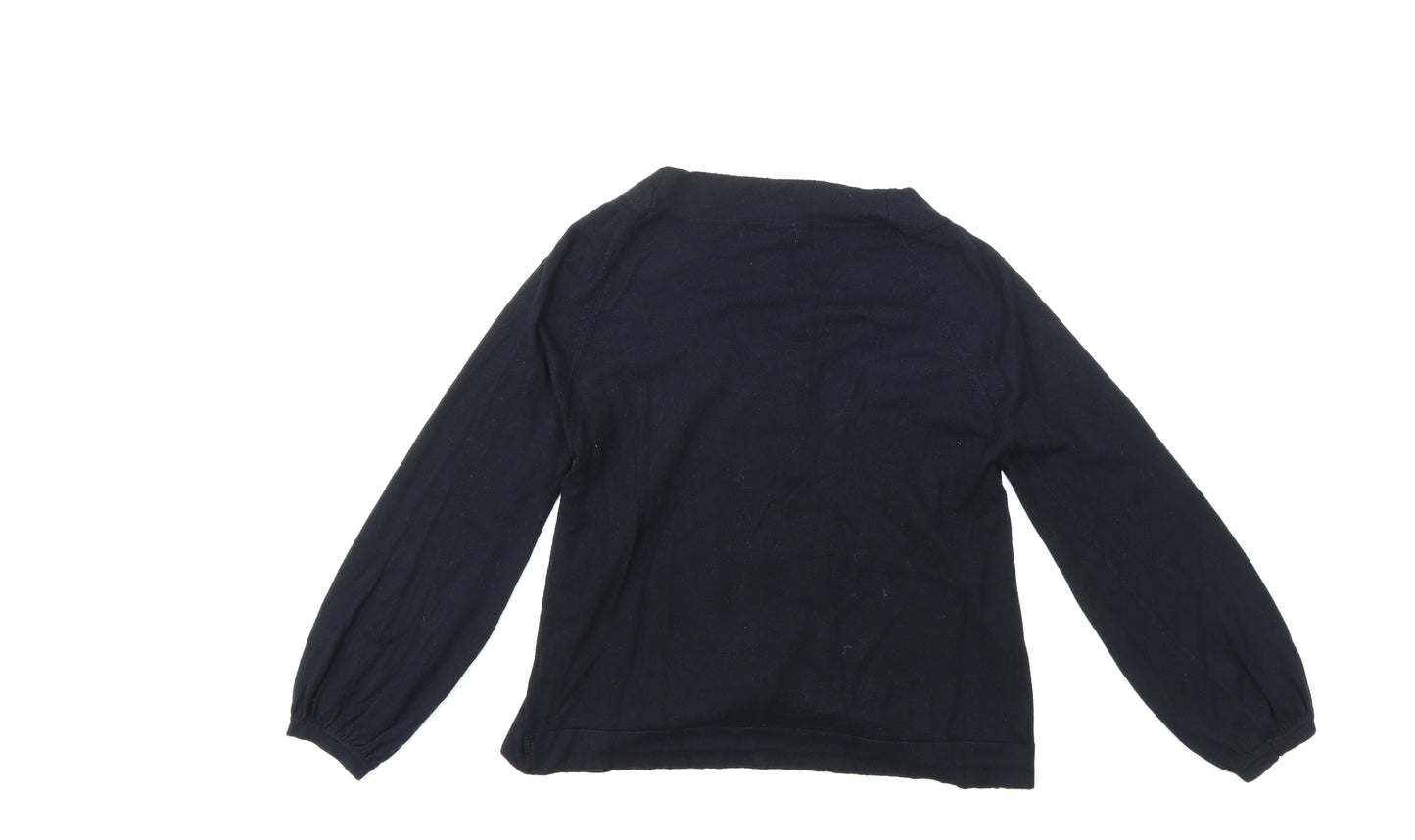 George Womens Black  Knit Cardigan Jumper Size 14