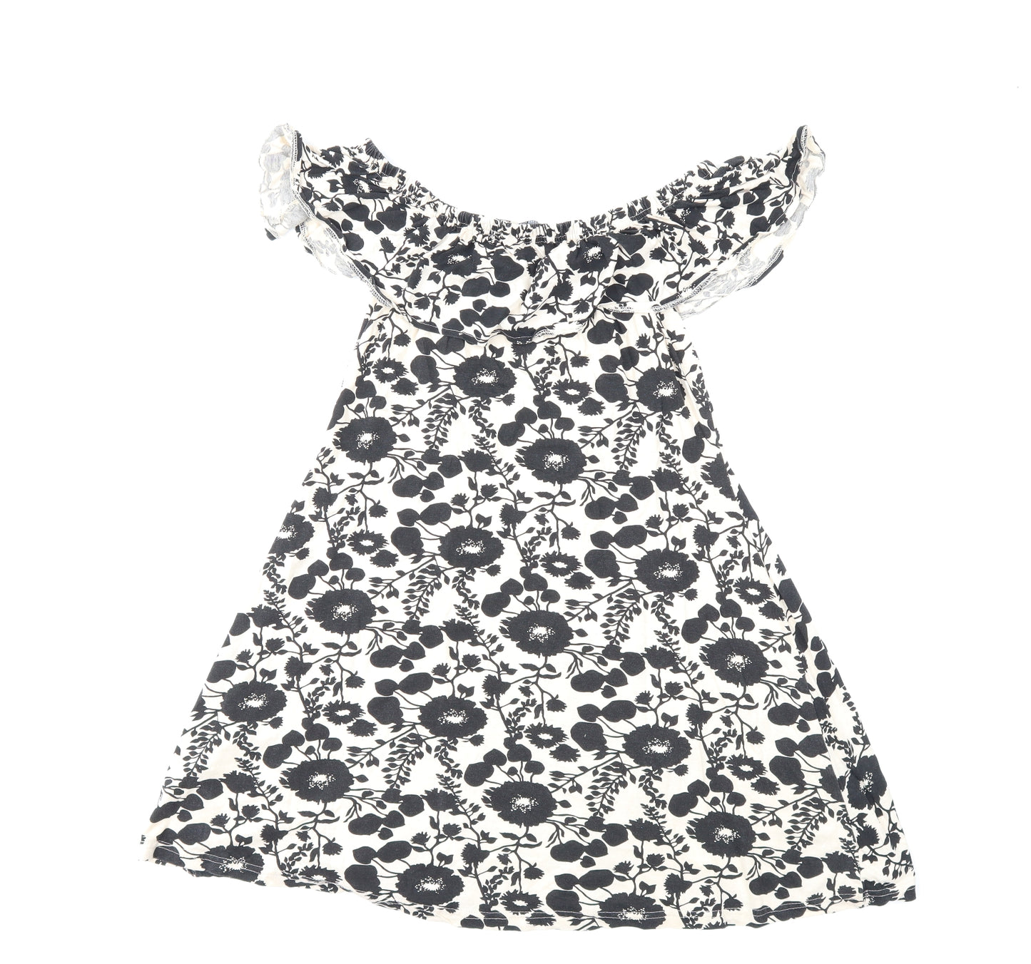 Atmosphere Womens Beige Floral  Skater Dress  Size 12