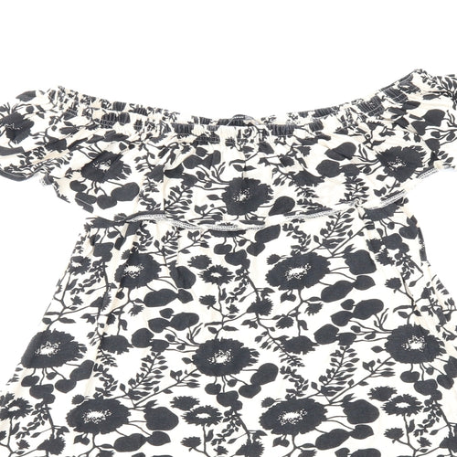 Atmosphere Womens Beige Floral  Skater Dress  Size 12