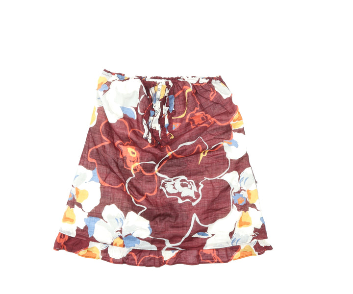 Hollister Womens Red Floral  Basic Blouse Size M