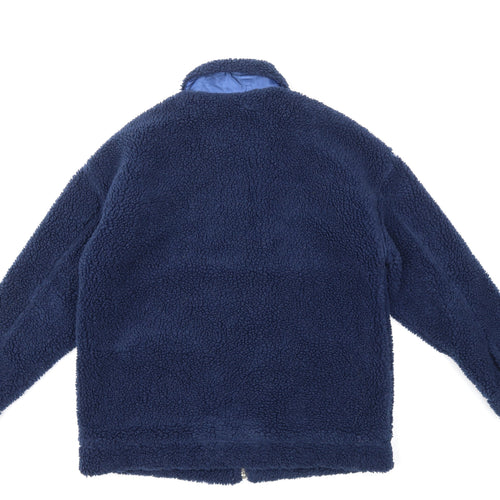 Missguided Womens Blue  Fleece Jacket  Size 12  - teddy bear fleece