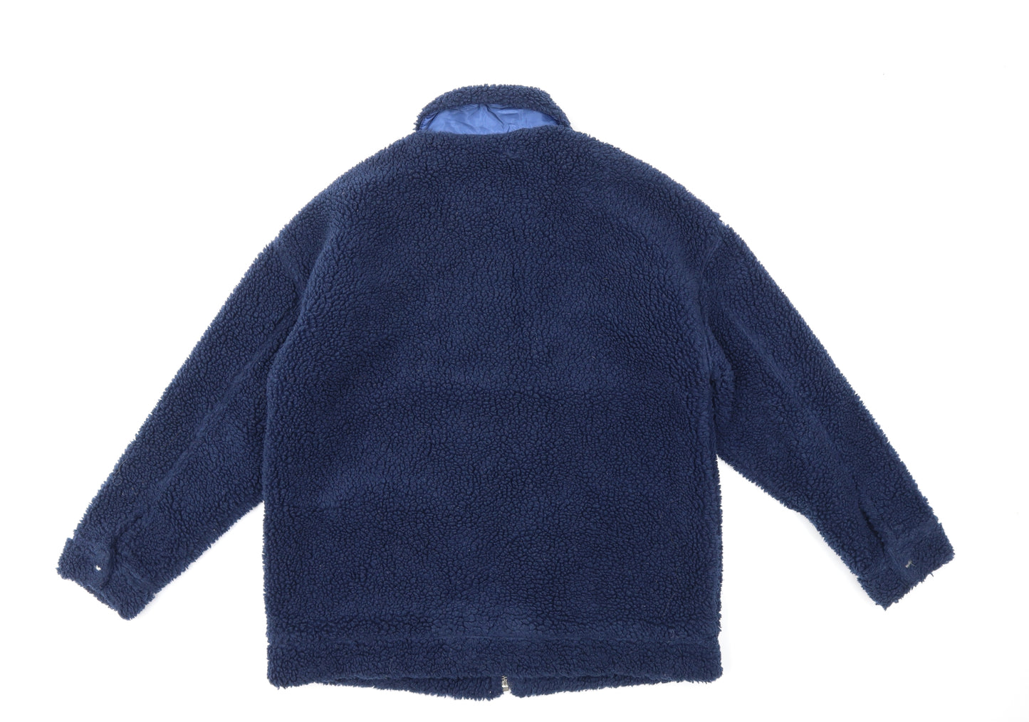 Missguided Womens Blue  Fleece Jacket  Size 12  - teddy bear fleece