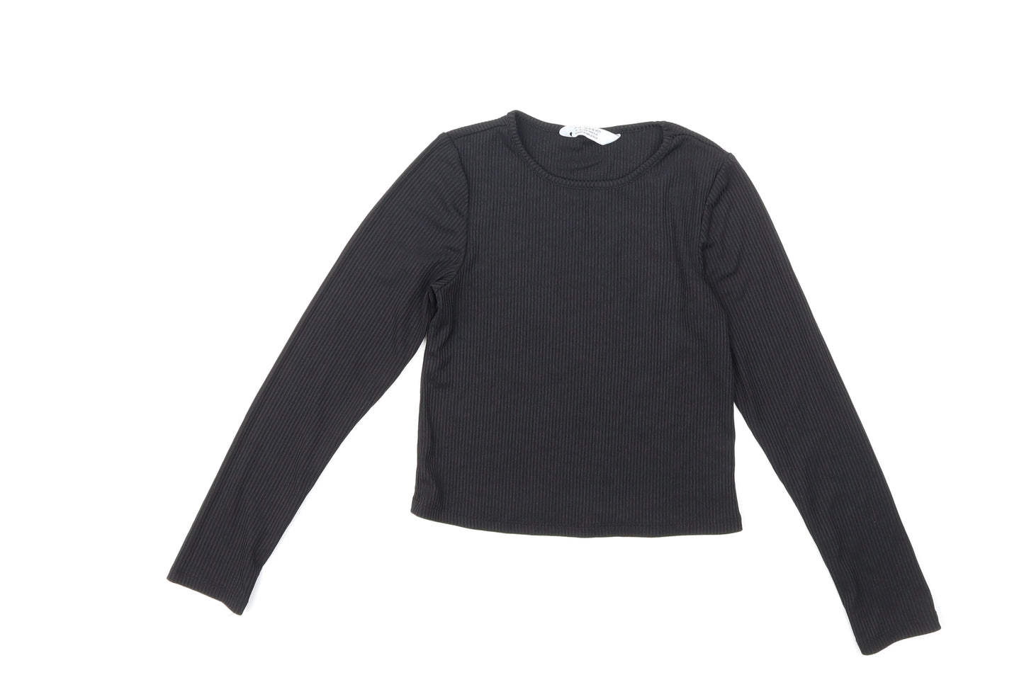 Primark Girls Black   Basic T-Shirt Size 9 Years