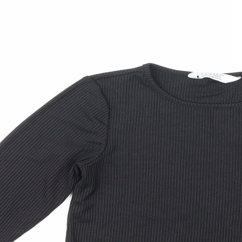 Primark Girls Black   Basic T-Shirt Size 9 Years