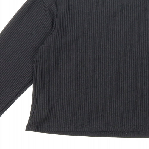 Primark Girls Black   Basic T-Shirt Size 9 Years