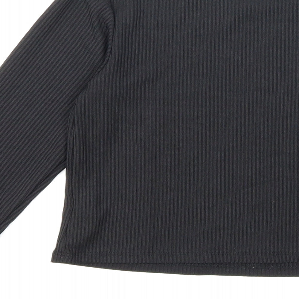 Primark Girls Black   Basic T-Shirt Size 9 Years