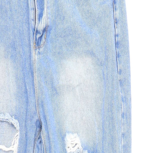 Boohoo Womens Blue  Denim Mom Jeans Size 18 L25 in