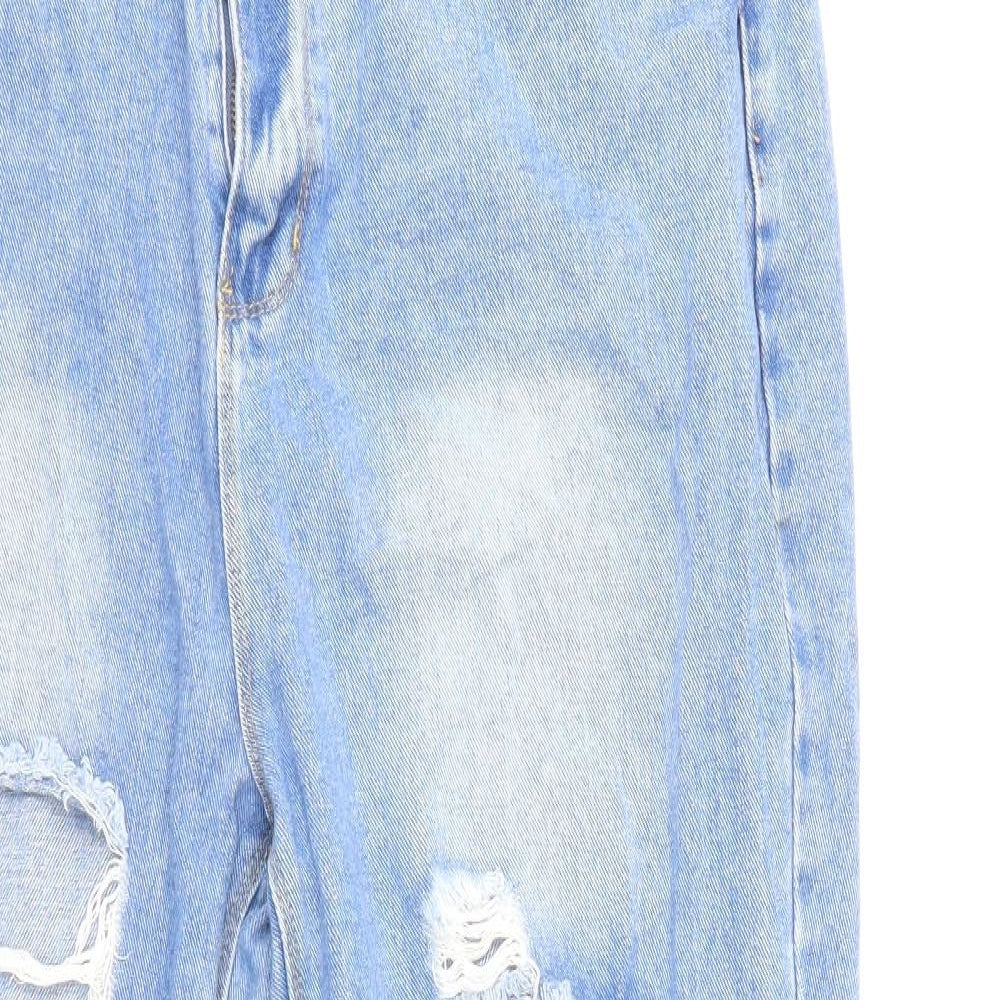 Boohoo Womens Blue  Denim Mom Jeans Size 18 L25 in