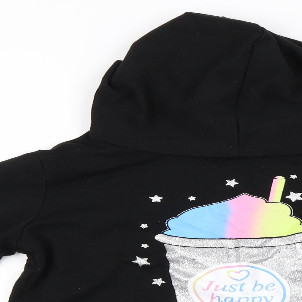 SheIn Girls Black   Pullover Hoodie Size 10 Years