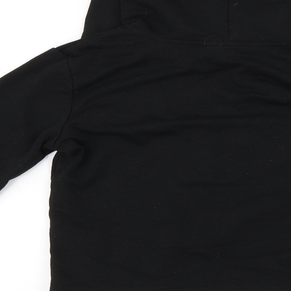 SheIn Girls Black   Pullover Hoodie Size 10 Years