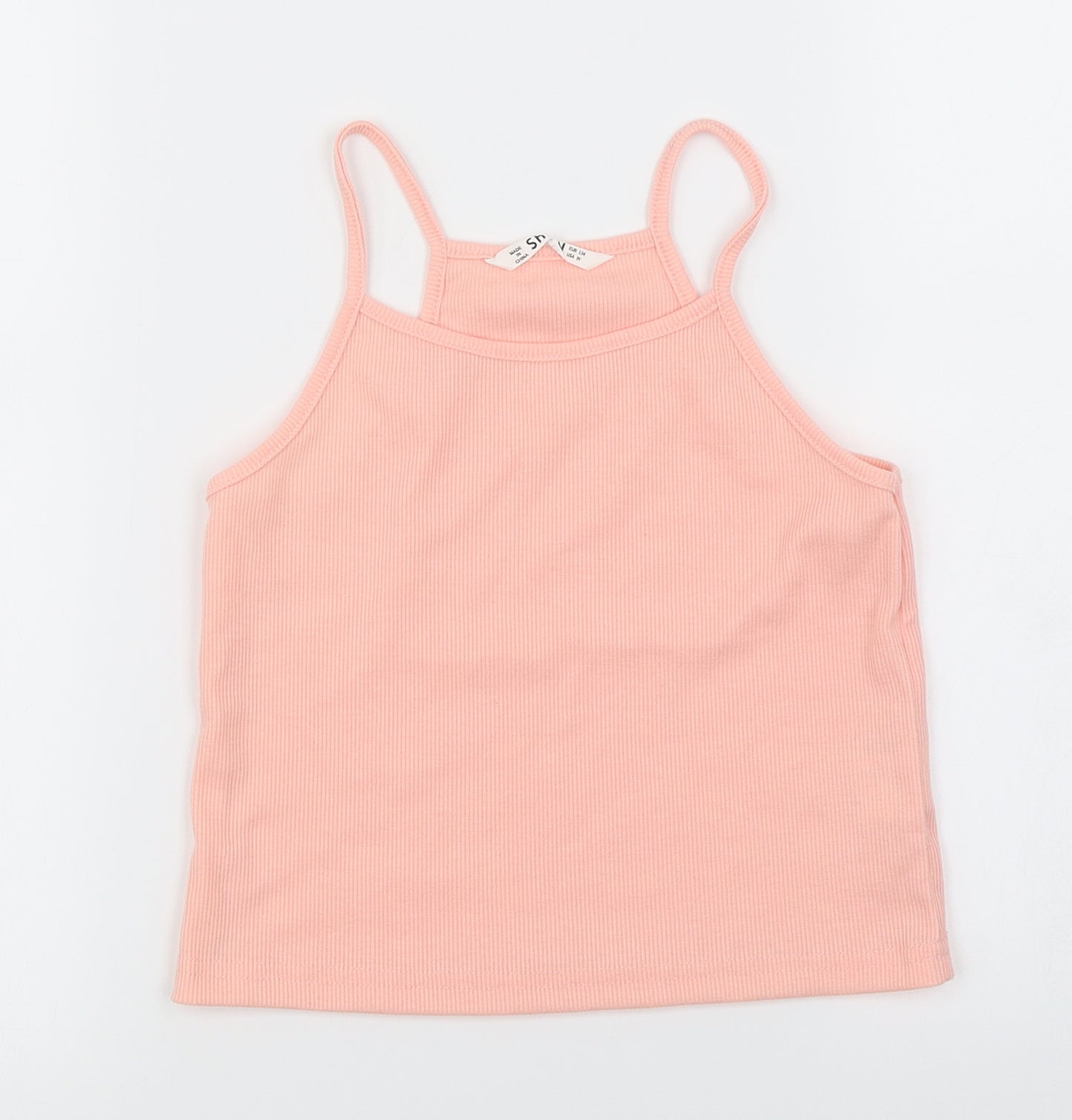 Shein   Girls Pink   Basic T-Shirt Size 9 Years
