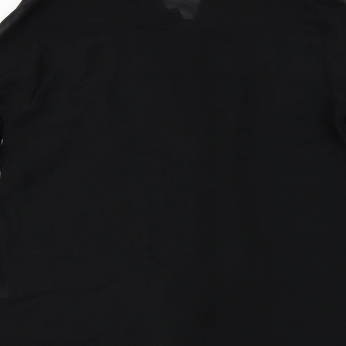 F&F Womens Black   Basic Button-Up Size 8