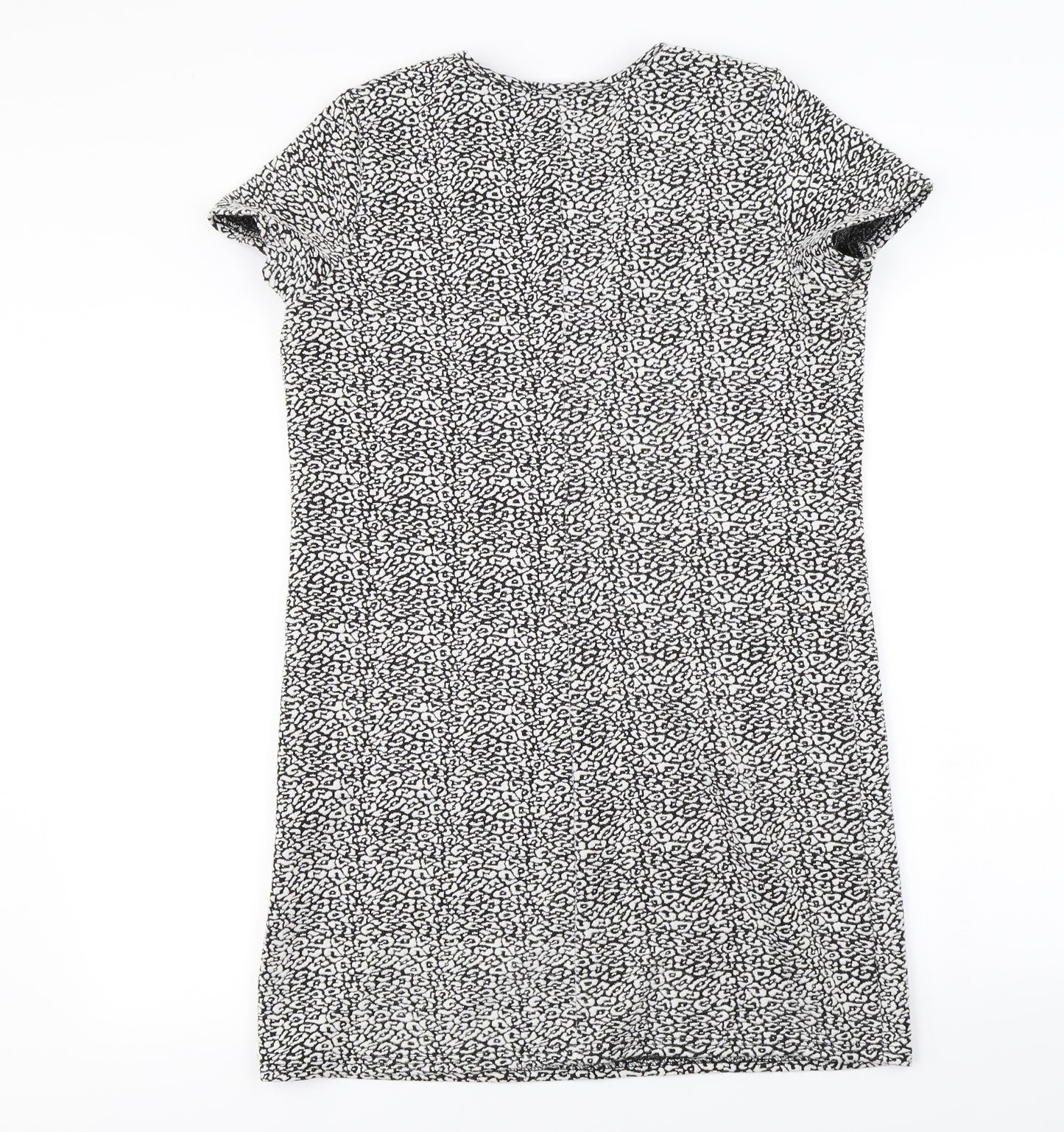 Miss Selfridge  Womens White Animal Print  A-Line  Size 10