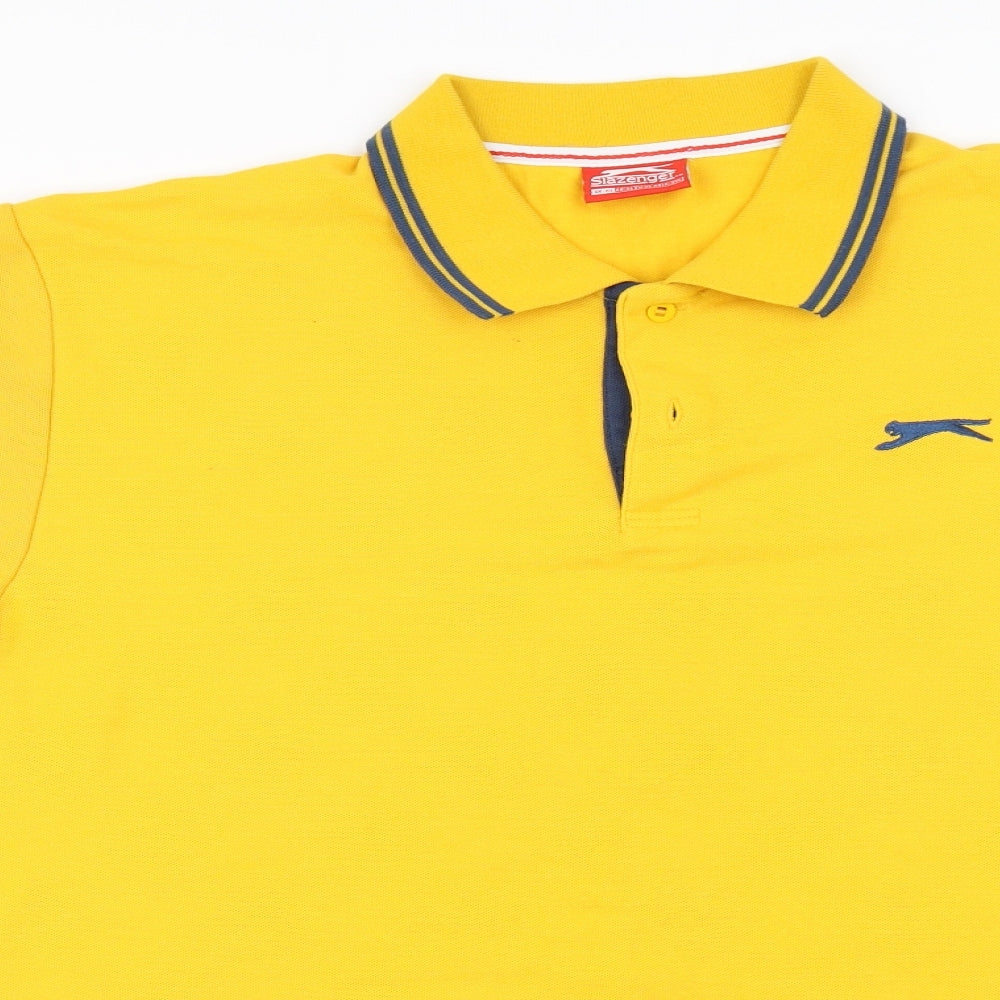 Slazenger  Mens Yellow    Polo Size XL