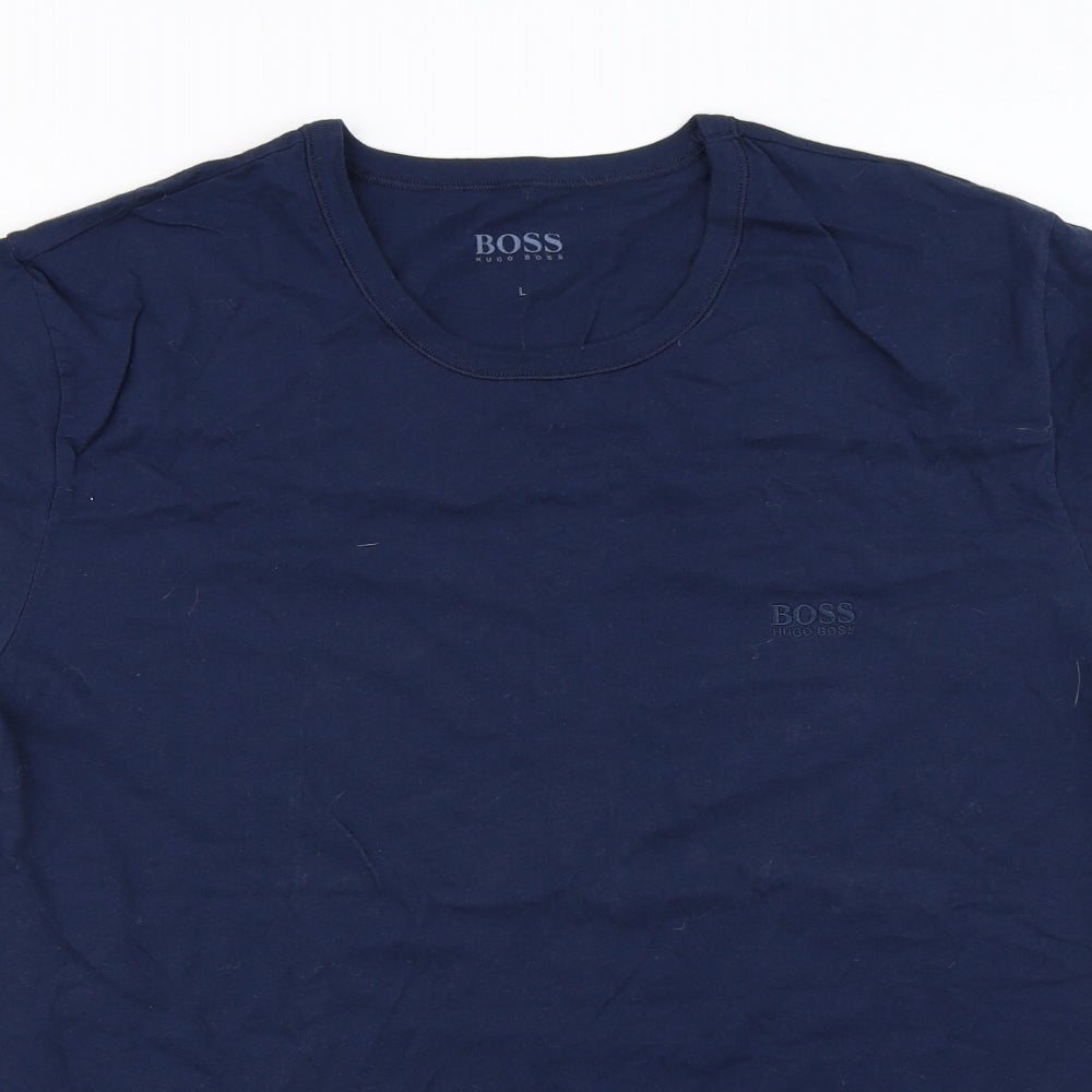 HUGO BOSS  Mens Blue    T-Shirt Size L