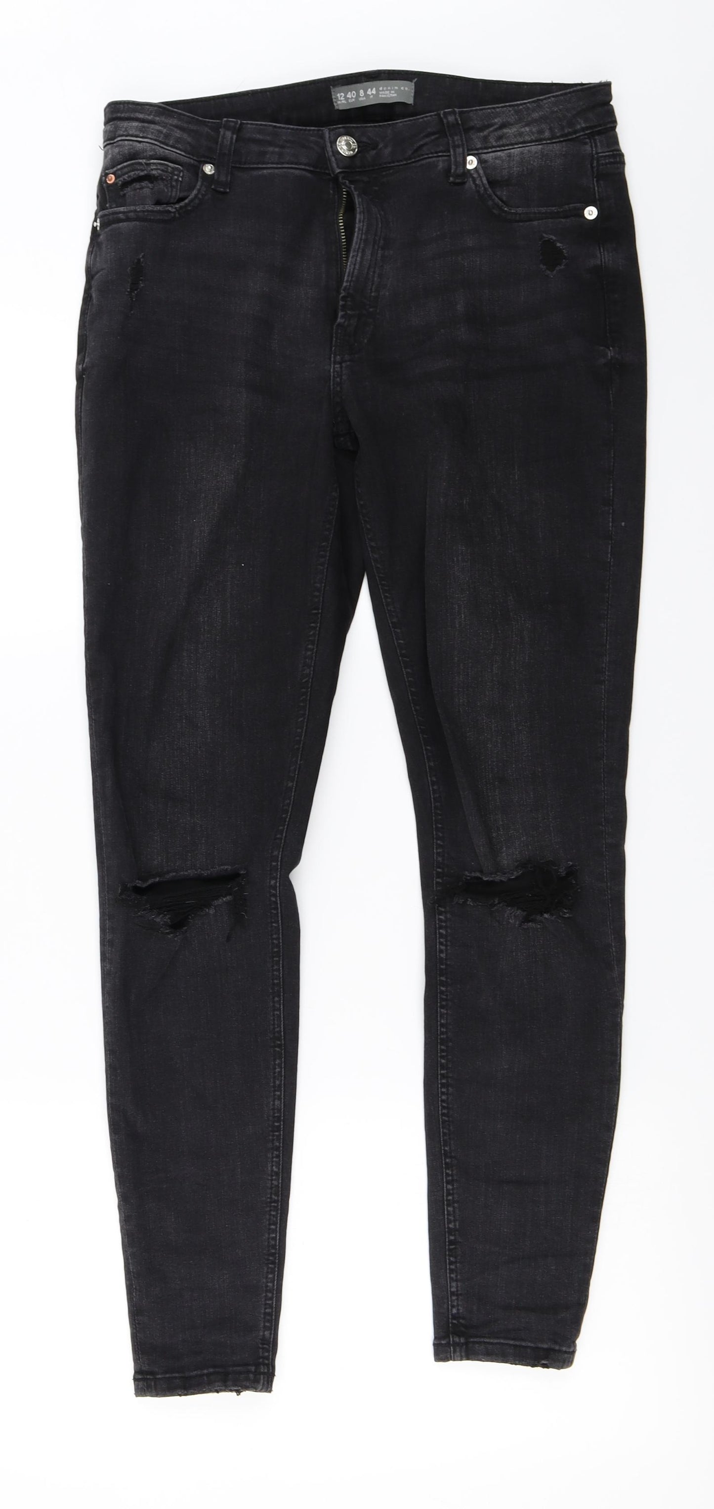 denim co Womens Black   Skinny Jeans Size 12 L26 in