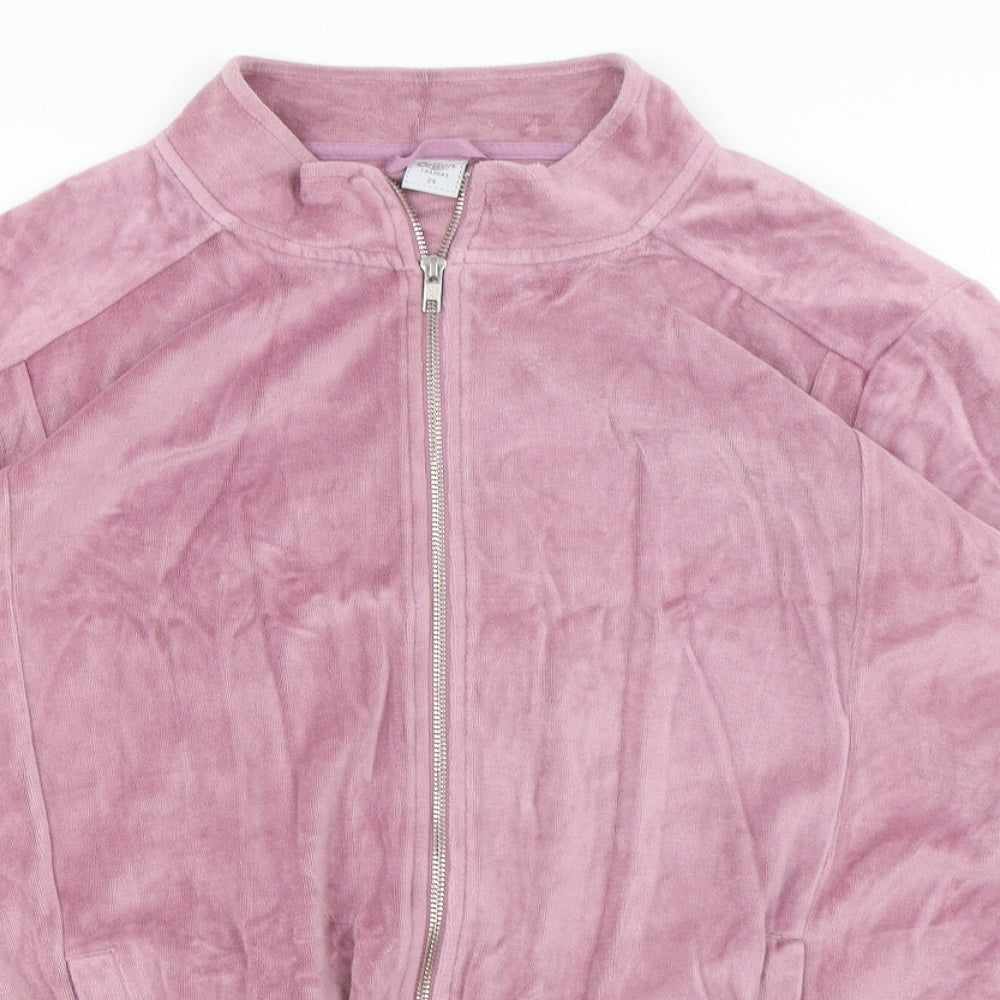 Cotton Traders  Womens Purple   Full Zip Jumper Size 24