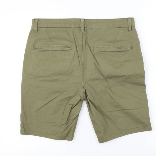 Topman Mens Green   Chino Shorts Size 32 in
