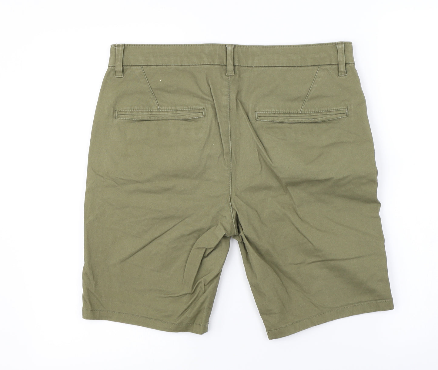 Topman Mens Green   Chino Shorts Size 32 in