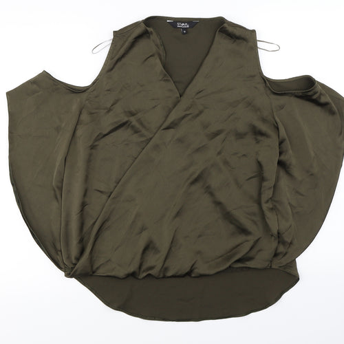 Star Womens Brown   Basic Blouse Size 12