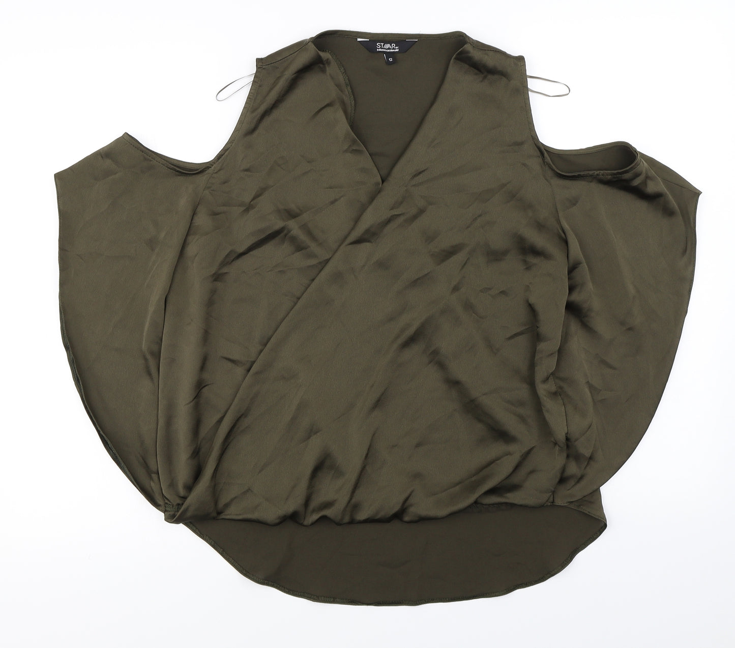 Star Womens Brown   Basic Blouse Size 12