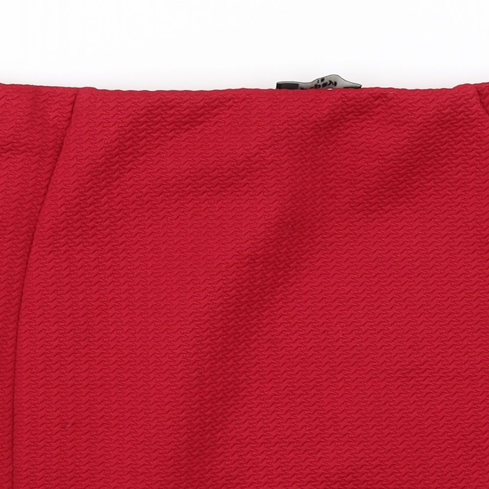 Papaya Womens Red   A-Line Skirt Size 12