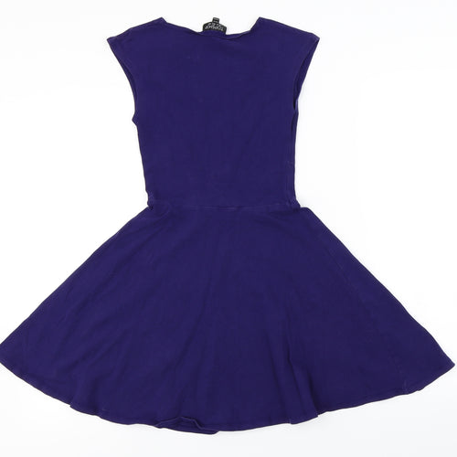 Topshop  Womens Purple   A-Line  Size 6