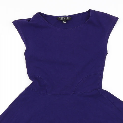 Topshop  Womens Purple   A-Line  Size 6