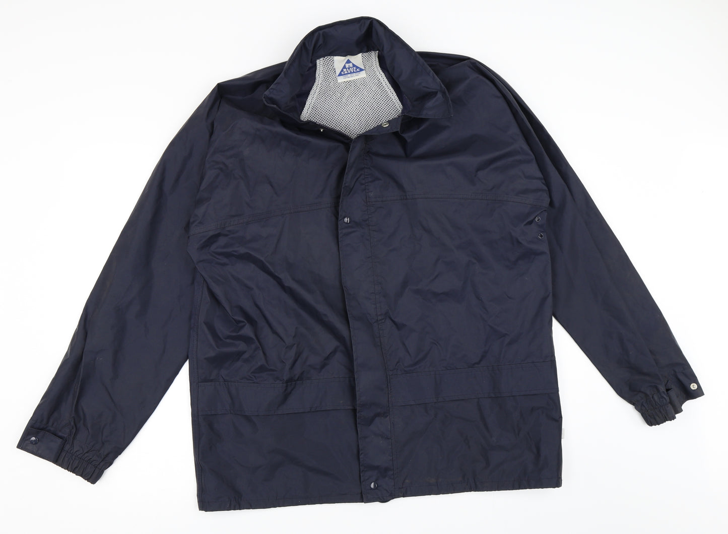 Blue Castle Mens Blue   Rain Coat Coat Size S