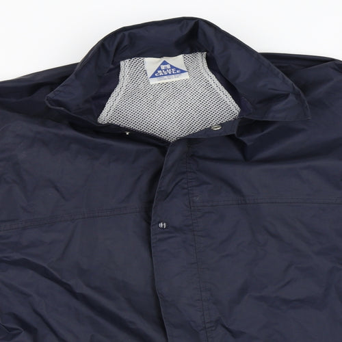 Blue Castle Mens Blue   Rain Coat Coat Size S