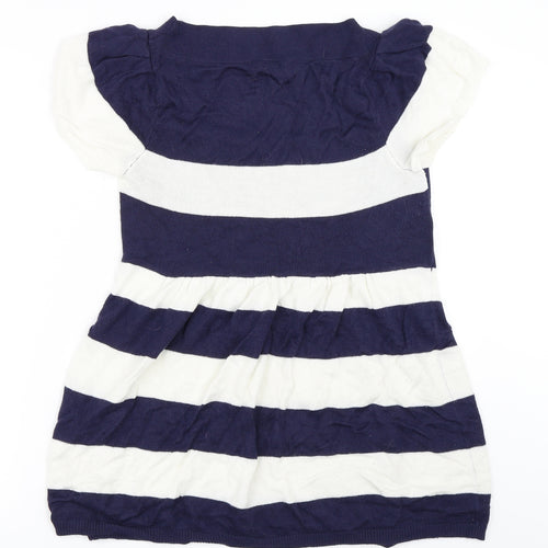 Store Twenty One Womens Blue Striped  Pullover Jumper Size 14