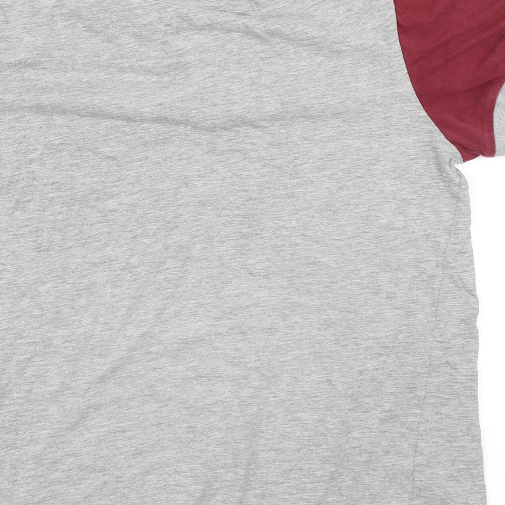 New Look Mens Grey    T-Shirt Size L