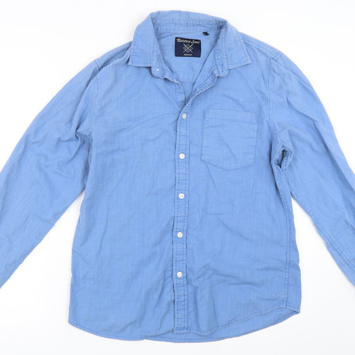 Twisted Soul Mens Blue    Button-Up Size M