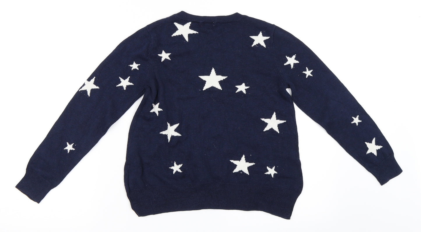 Menu Girls Blue   Pullover Jumper Size 8 Years