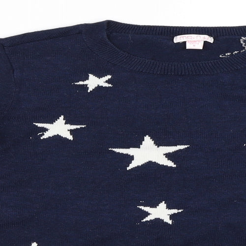 Menu Girls Blue   Pullover Jumper Size 8 Years