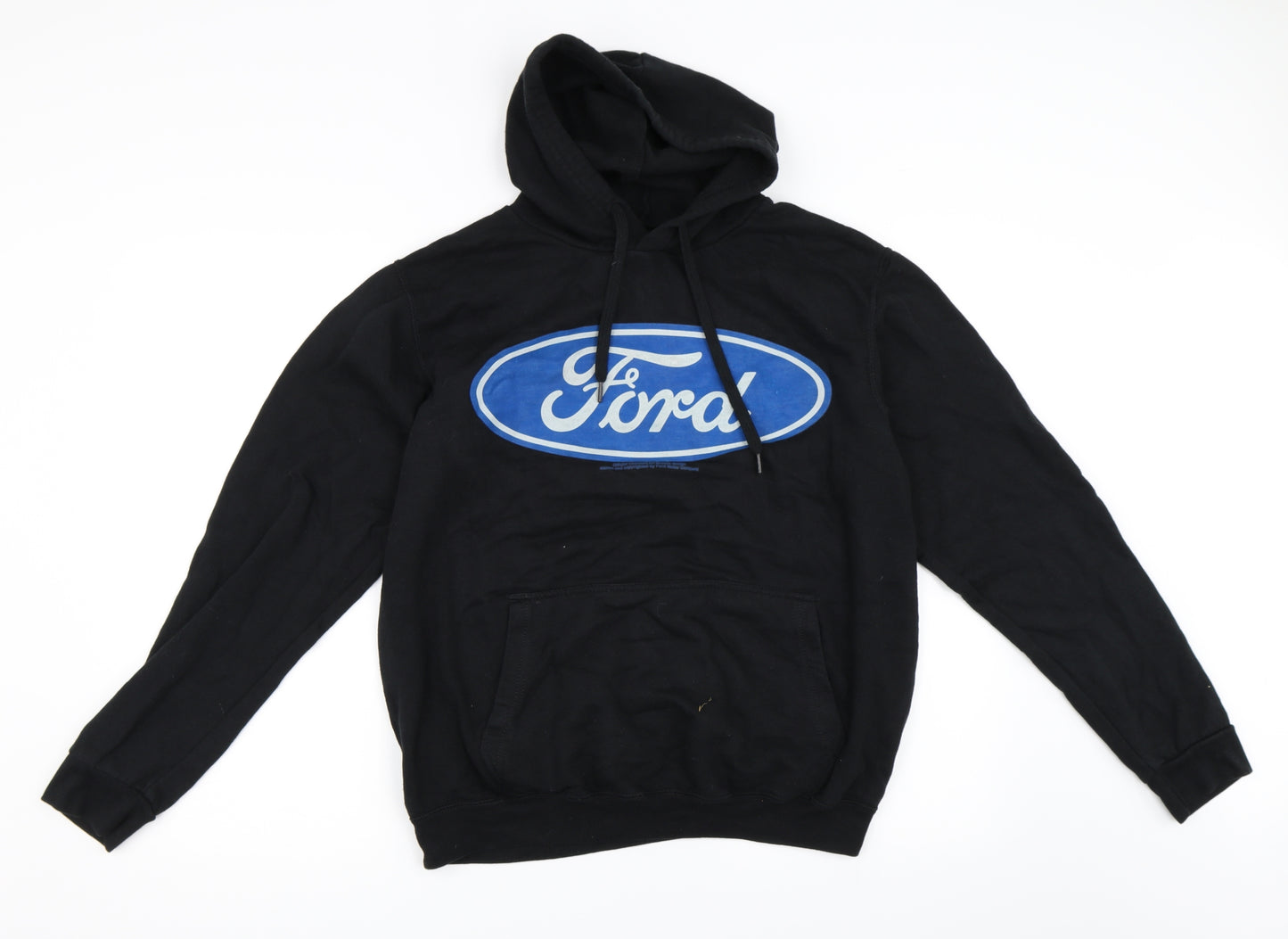 Preworn Mens Black   Pullover Hoodie Size L  - Ford