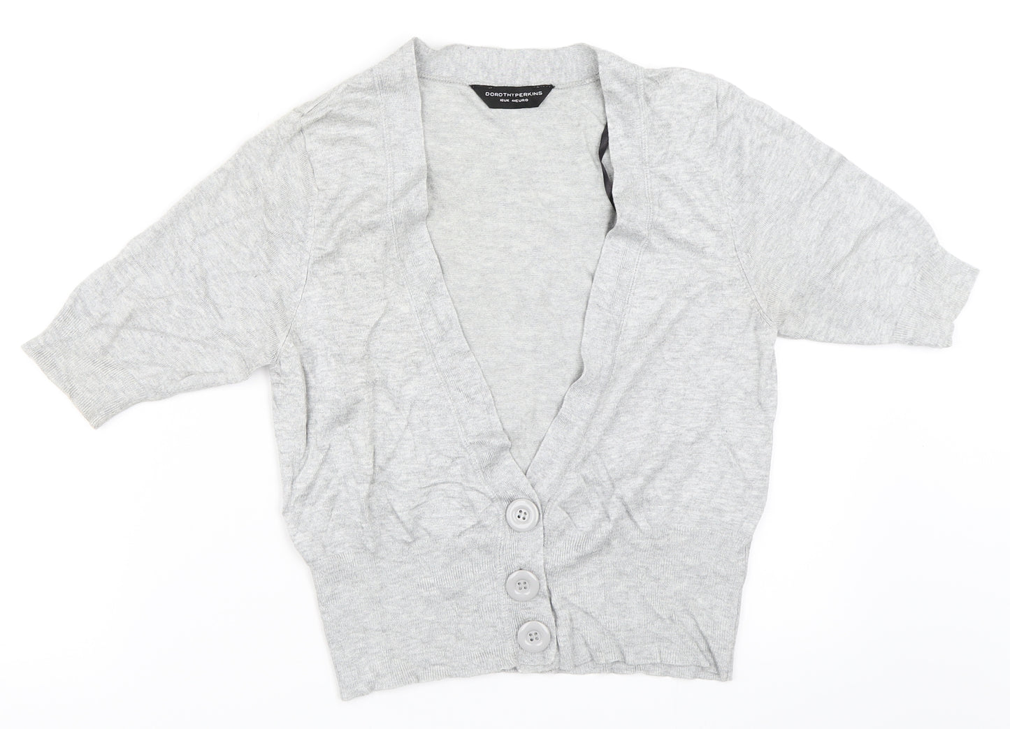 Dorothy Perkins Womens Grey   Cardigan Jumper Size 16